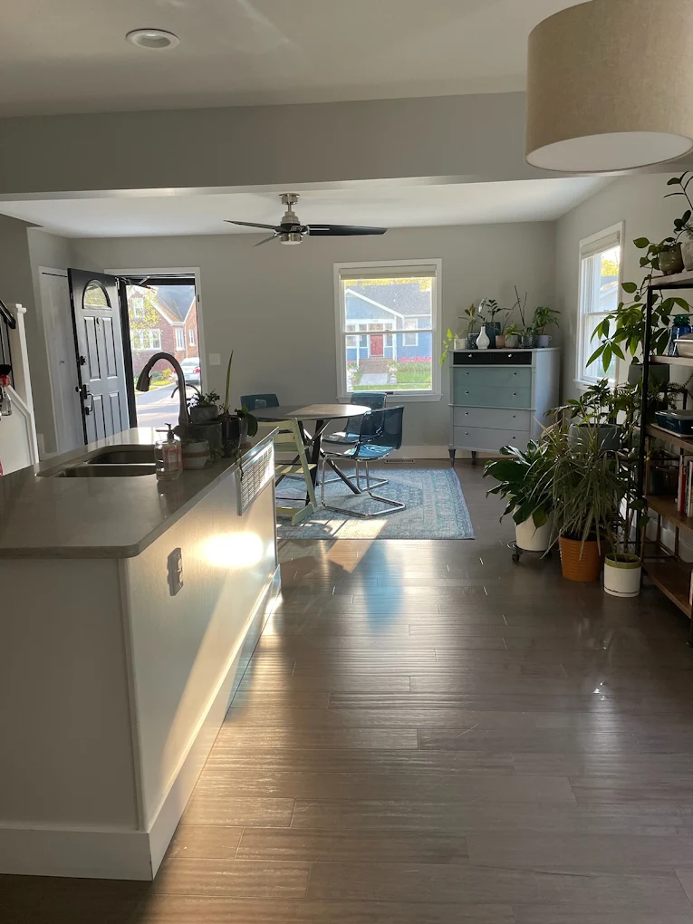 Clean furnished living room